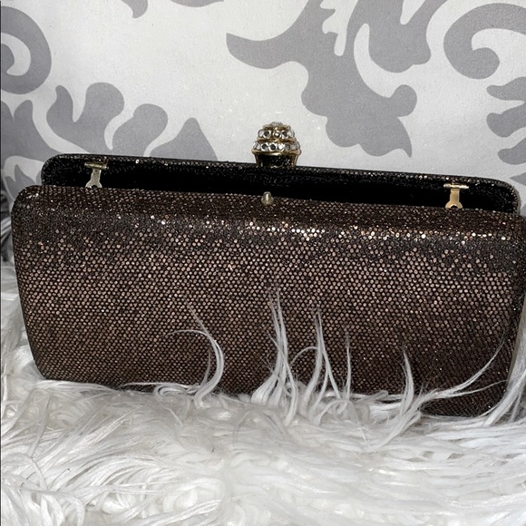 Brown sparkle clutch - Picture 3 of 5